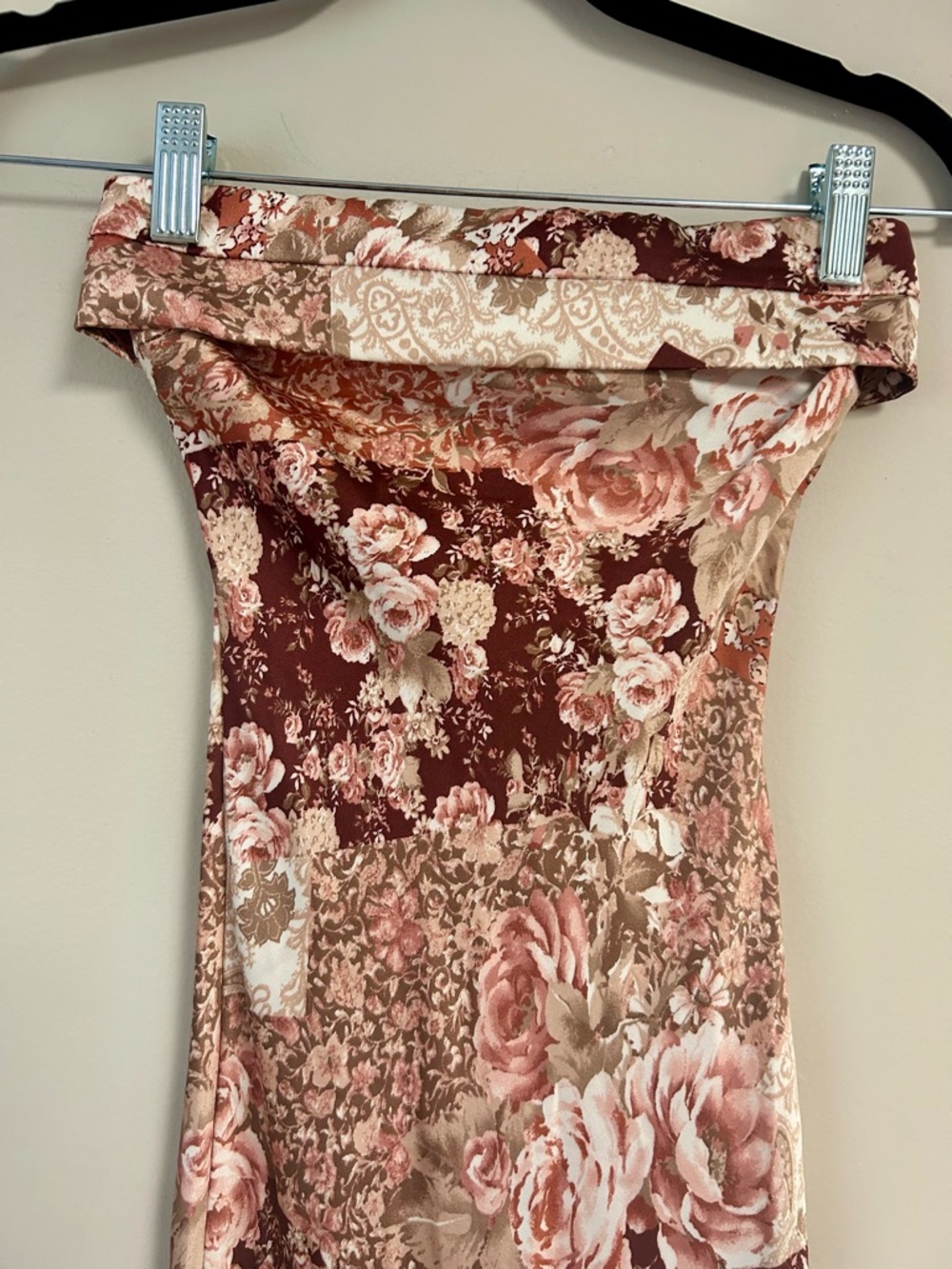 Altar'd State Floral Maxi Dress in Rose, Mauve, Cream - Picture 2 of 4
